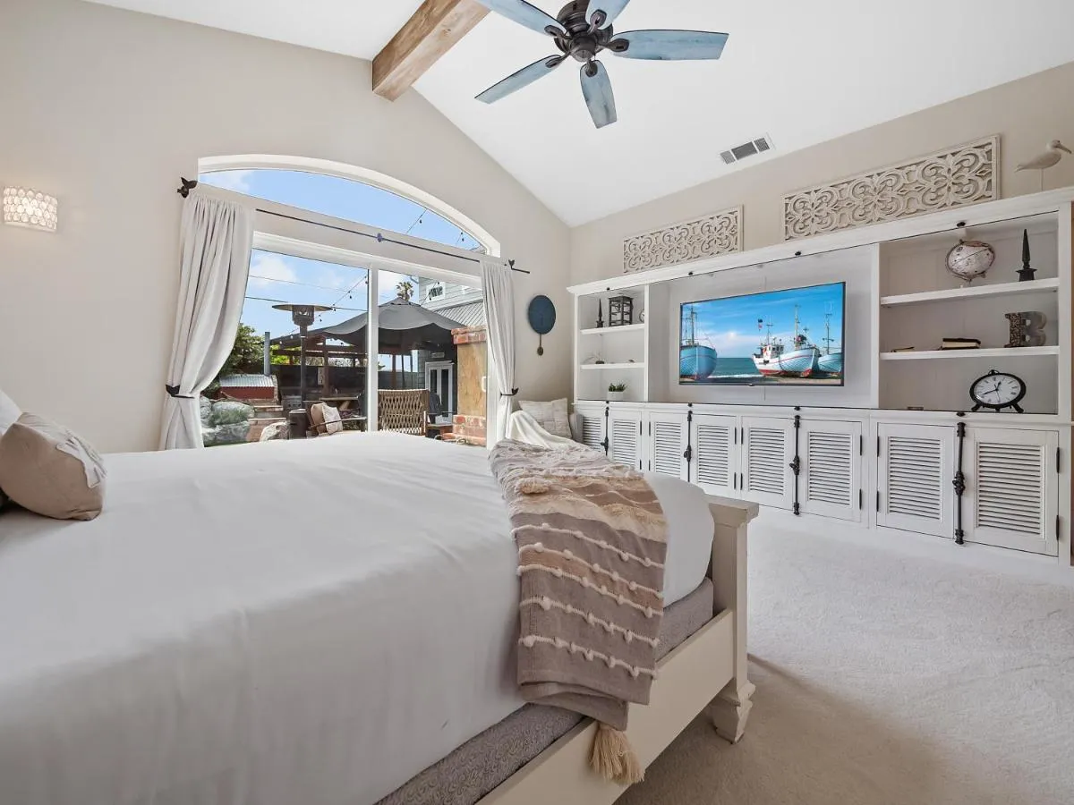 Image 1 of Luxury beach home one block from ocean with spa, WiFi, & gorgeous outdoor space